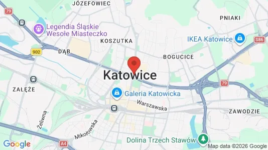 Büros zur Miete i Katowice – Foto von Google Street View