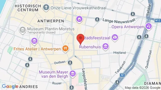 Gewerbeflächen zur Miete i Stad Antwerp - kort over placeringen