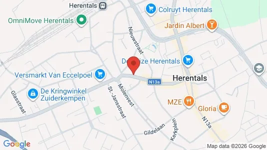Nieruchomości komercyjne Na sprzedaż i Herentals - kort over placeringen
