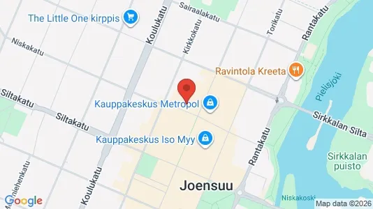 Kantorruimte te huur i Joensuu - kort over placeringen