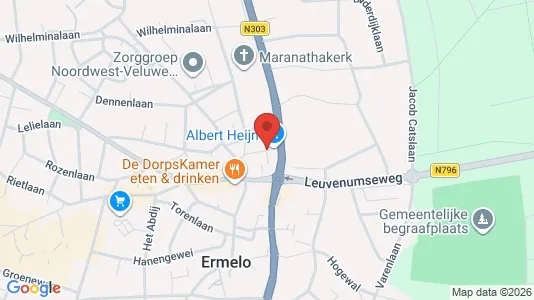 Nieruchomości komercyjne Na sprzedaż i Ermelo - kort over placeringen