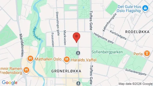 Lokale biurowe Do wynajęcia i Oslo Sagene - kort over placeringen