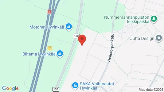 Commercial properties for rent i Hyvinkää - kort over placeringen
