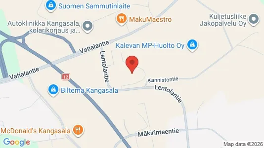 Værkstedslokaler til leje i Kangasala - Foto fra Google Street View