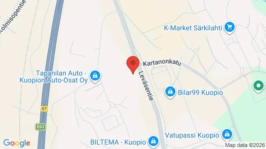 Lokaler til leie i Kuopio – Bilde fra Google Street View