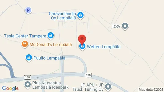 Lokaler til leje i Lempäälä - kort over placeringen