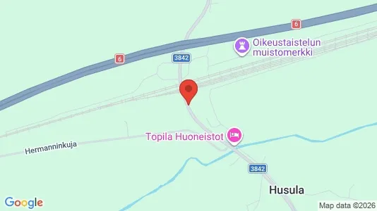 Værkstedslokaler til leje i Luumäki - kort over placeringen