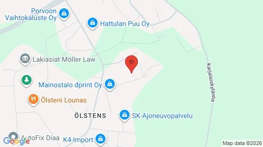 Kontorslokaler för uthyrning i Borgå - kort over placeringen