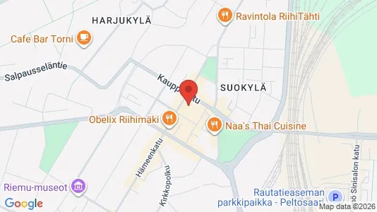 Nieruchomości komercyjne Do wynajęcia i Riihimäki - kort over placeringen