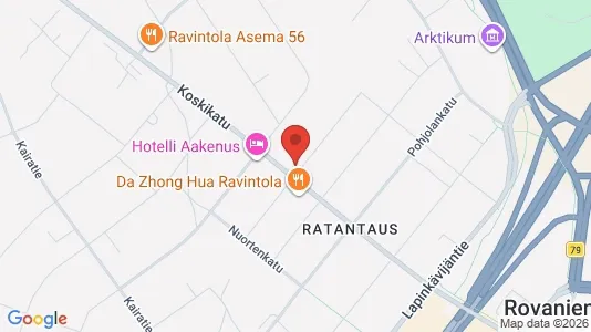 Kontorlokaler til leje i Rovaniemi - kort over placeringen