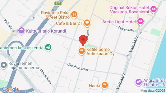 Gewerbeflächen zur Miete i Rovaniemi - kort over placeringen