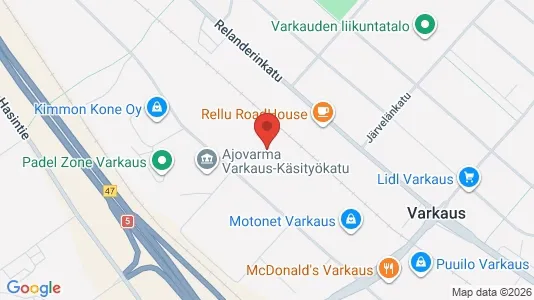 Lokaler til leje i Varkaus - kort over placeringen