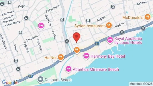 Propiedades comerciales En venta i Limassol - kort over placeringen