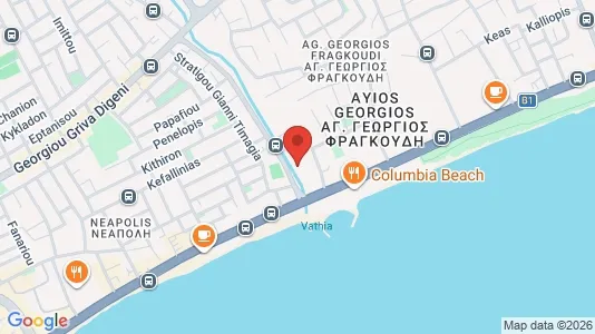 Magazyny Na sprzedaż i Agios Athanasios - kort over placeringen