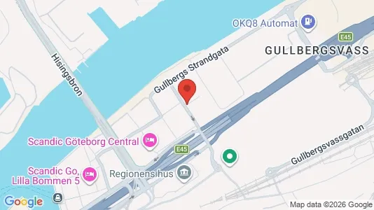 Kontorslokaler för uthyrning i Göteborg Centrum - kort over placeringen