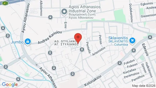 Lokale biurowe Na sprzedaż i Agios Athanasios - kort over placeringen