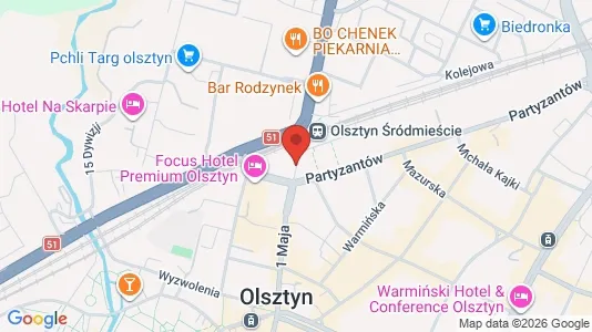 Kantorruimte te huur i Olsztyn - Foto uit Google Street View