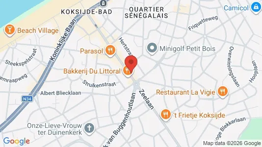 Nieruchomości komercyjne Do wynajęcia i Koksijde - kort over placeringen
