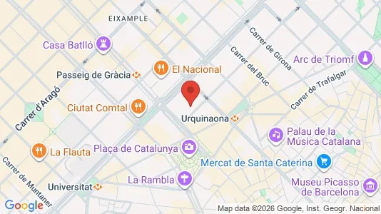 Lokale biurowe Do wynajęcia i Barcelona Eixample - kort over placeringen
