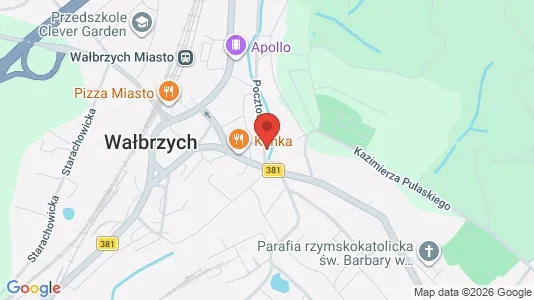 Lokale biurowe Do wynajęcia i Wałbrzych - kort over placeringen
