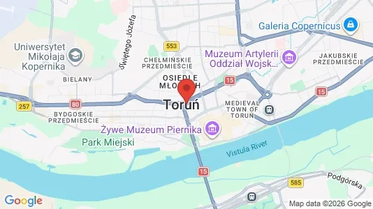 Företagslokaler för uthyrning i Toruń – Foto från Google Street View