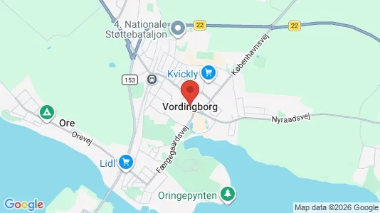 Sklepy Do wynajęcia i Vordingborg - kort over placeringen