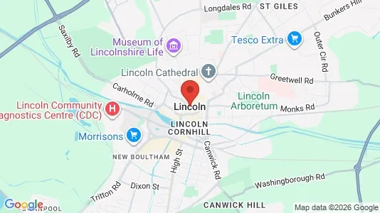Sklepy Do wynajęcia i Lincoln - Lincolnshire - kort over placeringen