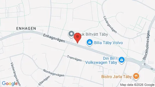 Lokaler til leje i Täby - kort over placeringen