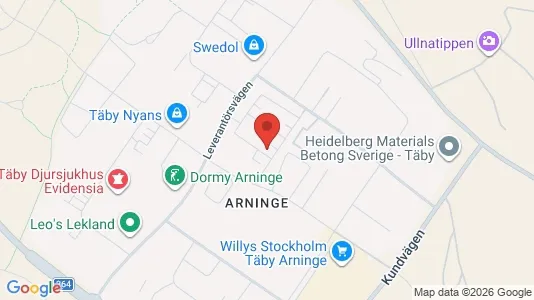 Lokaler til leje i Täby - kort over placeringen