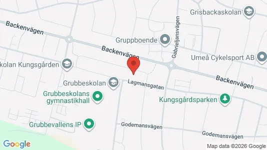 Nieruchomości komercyjne Na sprzedaż i Umeå - kort over placeringen