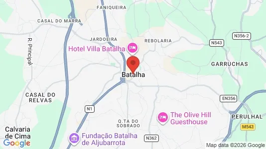 Ladenlokale zur Miete i Batalha – Foto von Google Street View