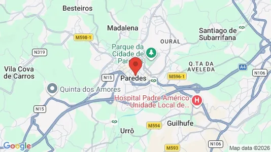 Sklepy Do wynajęcia i Paredes - kort over placeringen