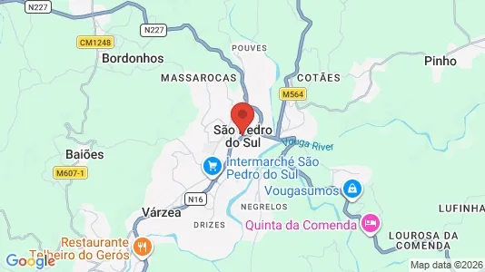 Butikslejemål til leje i São Pedro do Sul - kort over placeringen