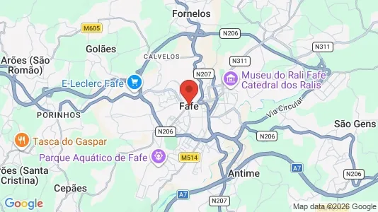 Werkstätte zur Miete i Fafe – Foto von Google Street View