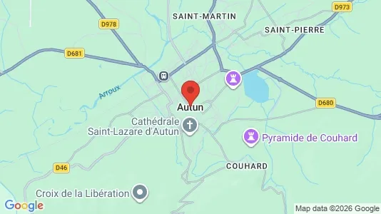 Nieruchomości komercyjne Na sprzedaż i Autun - kort over placeringen