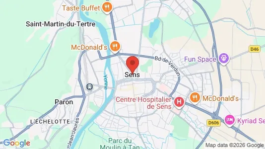 Propiedades comerciales En venta i Sens - kort over placeringen