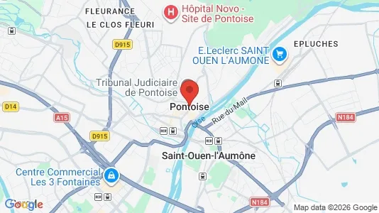 Commercial properties for sale i Pontoise - kort over placeringen