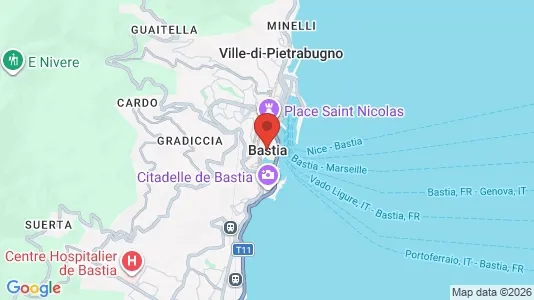 Nieruchomości komercyjne Na sprzedaż i Bastia - kort over placeringen