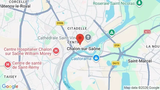 Commercial properties for sale i Chalon-sur-Saône - kort over placeringen