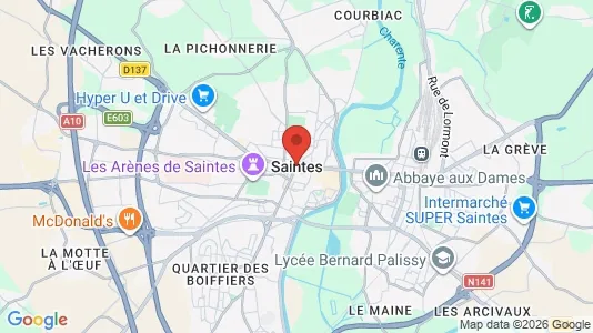 Commercial properties for sale i Saintes - Photo from Google Street View