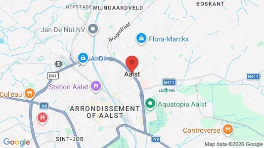 Kontorlokaler til leje i Aalst - Foto fra Google Street View
