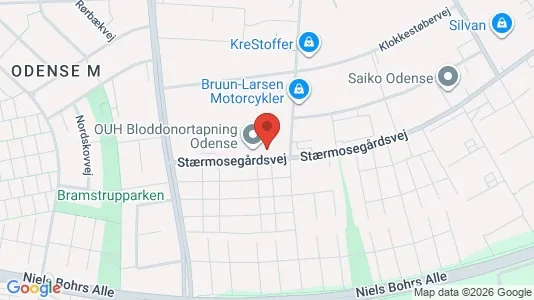Nieruchomości komercyjne Do wynajęcia i Odense M - kort over placeringen