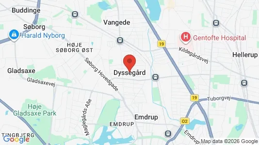Magazyny Do wynajęcia i Dyssegård - kort over placeringen