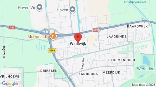 Ladenlokale zur Miete i Waalwijk – Foto von Google Street View