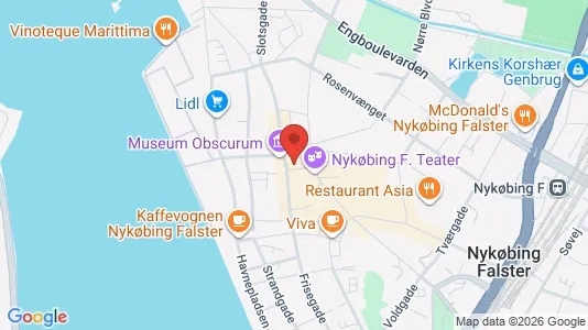 Espacios de oficina En alquiler i Nykøbing Falster - kort over placeringen