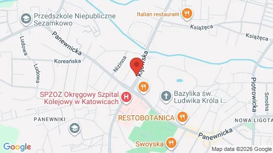 Espacios de oficina En alquiler i Katowice - kort over placeringen