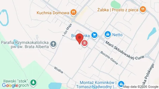 Toimistotilat Vuokrattavana i Iławski - kort over placeringen