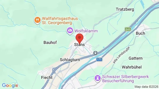 Büros zur Miete i Stans - kort over placeringen