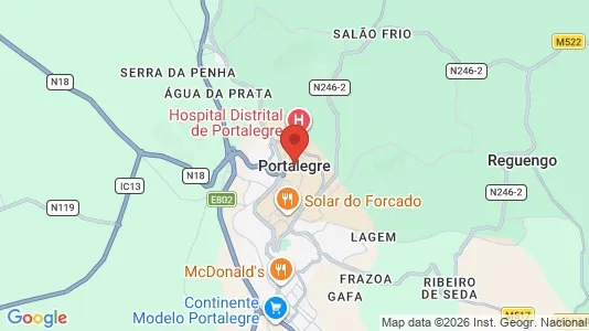 Sklepy Do wynajęcia i Portalegre - kort over placeringen