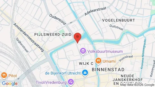 Office spaces for rent i Utrecht Binnenstad - kort over placeringen